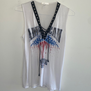 Gaze Usa American Vintage Sleeveless Top‎ Womens Size Large